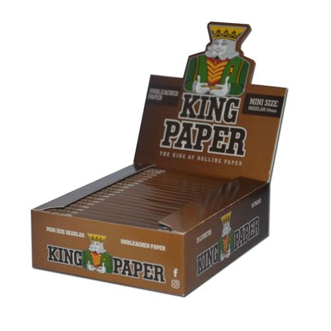 Caixa Seda King Paper Brown Mini Size King Paper One Tabacaria Atacado