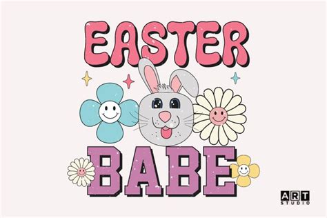 Retro Easter Babe PNG Sublimation Easter Sublimation