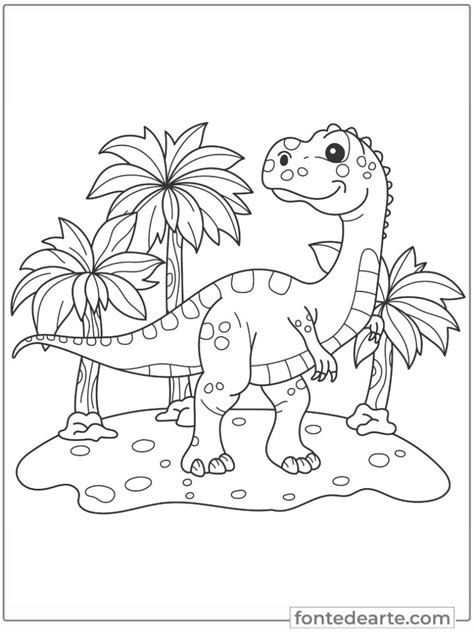 Dinossauro Para Imprimir Pdf - Desenhos Dinossauros Para Colorir e Pintar Imprimir PDF