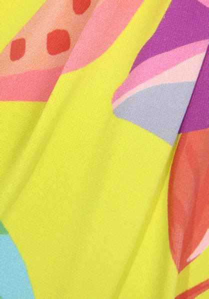 S Oliver Triangel Bikini Top Mallorca Gelb Bedruckt Cup C D 34