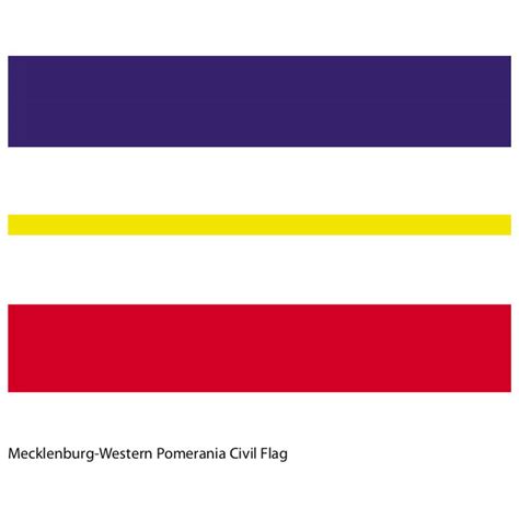 Mecklenburg western flag Royalty Free Stock SVG Vector