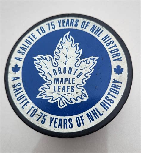 Mavin 2001 Nhl Hockey Toronto Maple Leafs 75th Anniversary Promo Puck