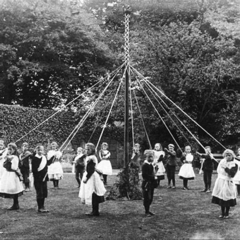 Maypole Dancing May Days Beltane Old Photos