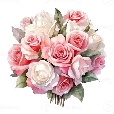 Cute wedding bouquet. Illustration AI Generative 25334189 Stock Photo ...