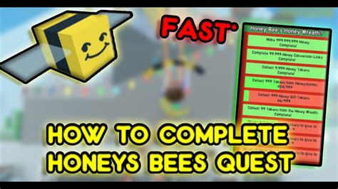 HOW TO FINISH HONEY BEES QUEST 2024 BEESMAS! (Roblox Bee Swarm