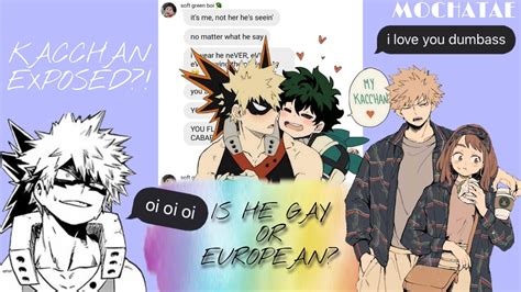 Bnha Mha Texts Is Bakugou Gay Or European Bakudeku Katsudeku YouTube