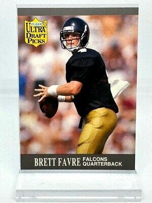 Fleer Ultra Draft Picks Football Brett Favre Qb Atlanta Falcons Rc