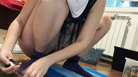 Latina Con Grandes Tetas Peludas Morena Sexy Se Prueba Medias Co O Peludo Gran Culo Grandes