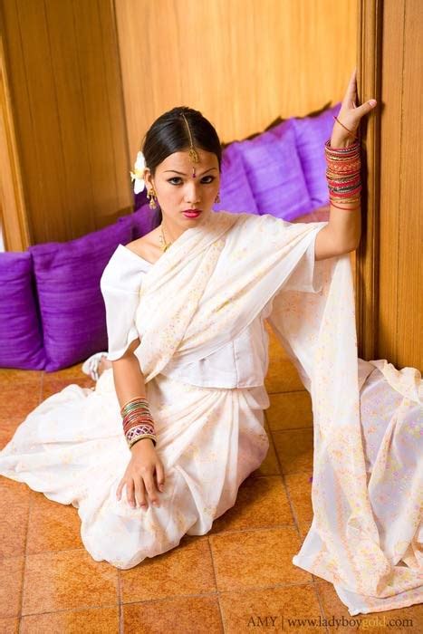 Ladyboy Amy Seductively Teases In An Indian Sari Porn Pictures Xxx Photos Sex Images