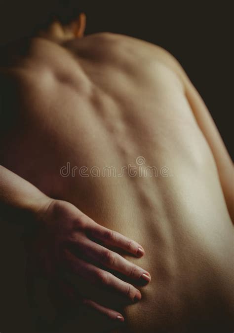 Nude Woman With A Back Injury Stock Photo Image Of Sore Shoulders 53045836