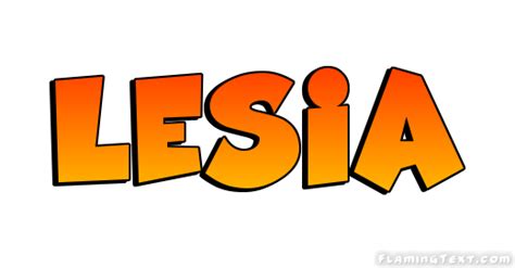 Lesia Logo | Free Name Design Tool von Flaming Text