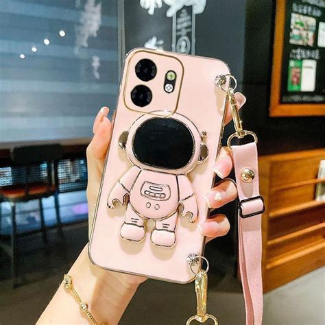 Casing Case Infinix Smart X Hot I Electroplating Astronauts Holder Soft Case With