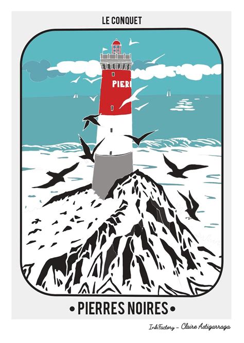 Carte A5 Phare Des Pierres Noires Serie Phares Bretons Etsy France