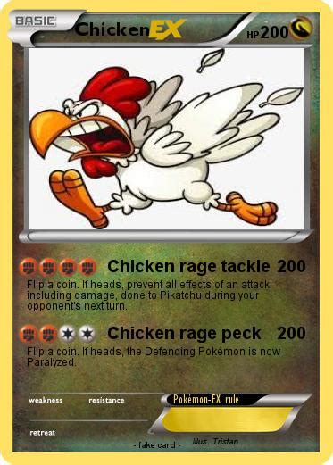 Pokémon Chicken 930 930 Chicken Rage Tackle My Pokemon Card