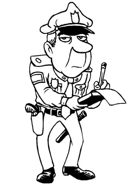 Kolorowanki Policja Do Druku Kolorowankidodrukucom
