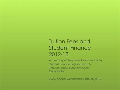 tuition fees  student finance   powerpoint