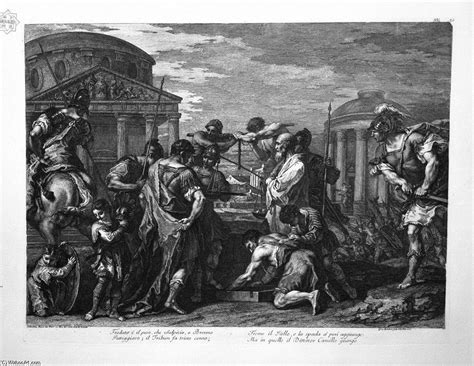Oil Painting Replica Brennus And Camillus By Giovanni Battista Piranesi