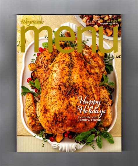 Wegmans MENU Magazine / Holiday, 2015 - Cuisine, Cookbook Recipes by