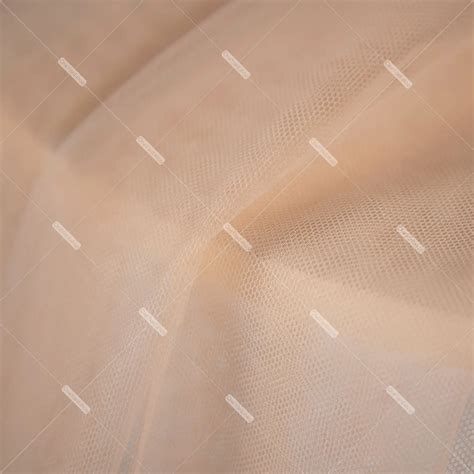 Nude Color Hexagon Hole Very Soft Tulle Fabric Oneyard