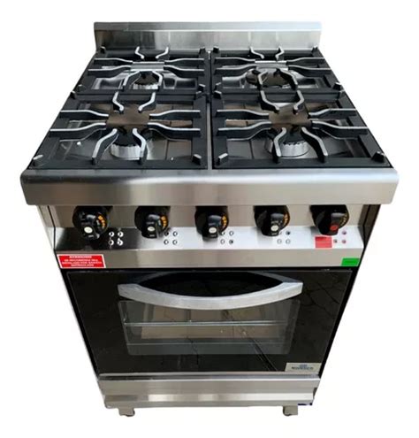 Cocina Industrial Rovesco 4 Hornallas 55cm Horno Visor En Venta En