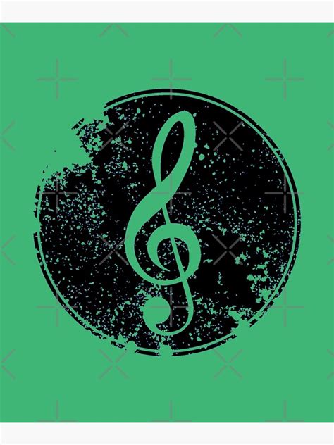 Faded Music Note Poster For Sale By Teemenow Redbubble