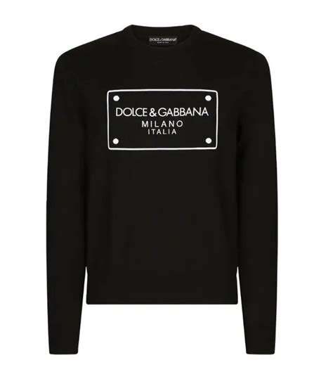 Dolce And Gabbana Wool Logo Sweater Multi Editorialist