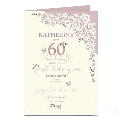 Buy Personalised 60th Birthday Card A Joy To Know For Gbp 1 79 Card