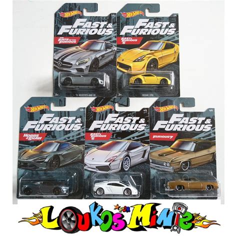 Hot Wheels 2020 Fast Furious Series Velozes Furiosos SET 5 MINIS 15 Mercedes AMG GT Nissan