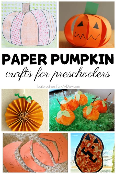 40 Awesome Pumpkin Crafts For Preschoolers And Toddlers Fun A Day