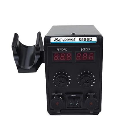 Mypouos D V Solder Station In Lcd Dual Digital Display Smd Hot Air Gun Rework