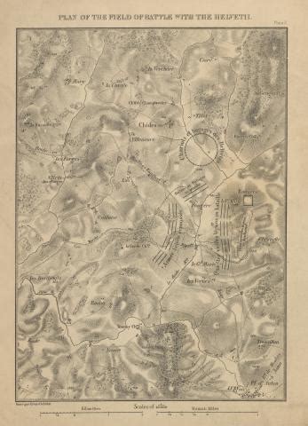 Map: Field of Battle of the Helvetii by Eugene Stoffel | Dickinson ...