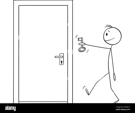 Locked Door Cartoon