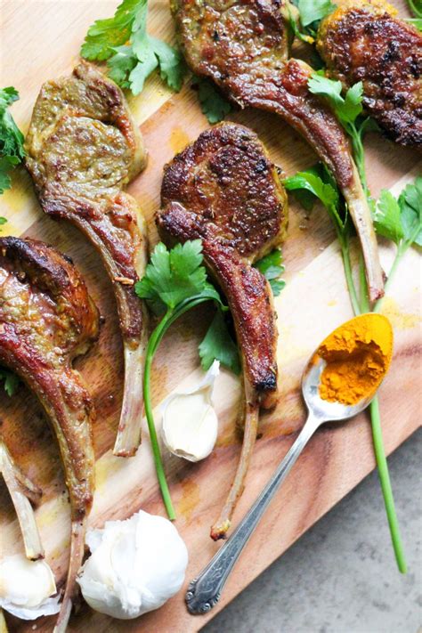 Turmeric Garlic Pan Fried Lamb Chops What Great Grandma Ate