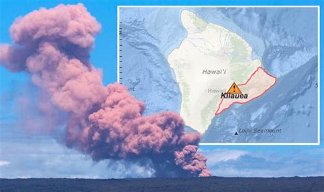 Hawaii Volcano Map Where Is The Erupting Kilauea Volcano On Big Island