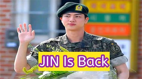 Jin Comeback From Military Jin Military Discharge Kim Seokjin Bts Youtube