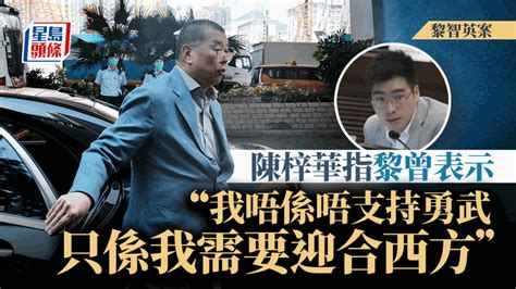 黎智英案│陳梓華：黎智英曾稱「我唔係唔支持勇武 只係我需要迎合西方」 星島日報