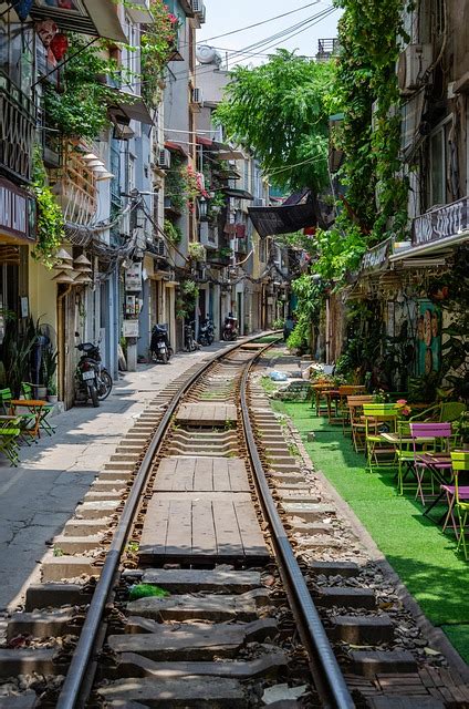 train street hanoi tracks  photo  pixabay pixabay