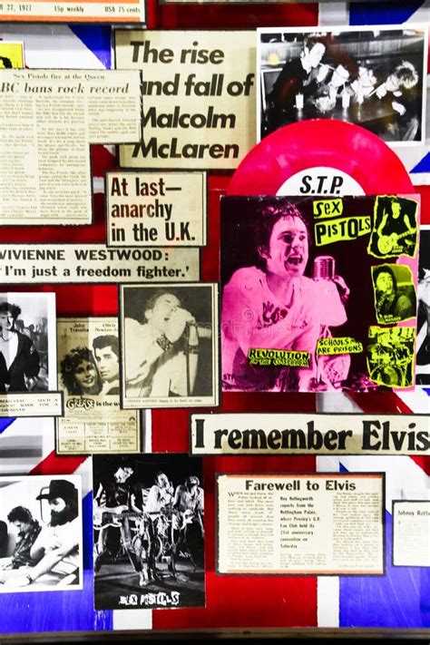 Wall Poster By Famous Punk Band Sex Pistols Editorial Stock Photo