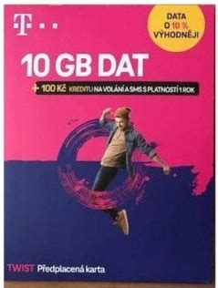 T Mobile P Edplacen Sim Karta Twist S N Mi Gb K Na Vol N A