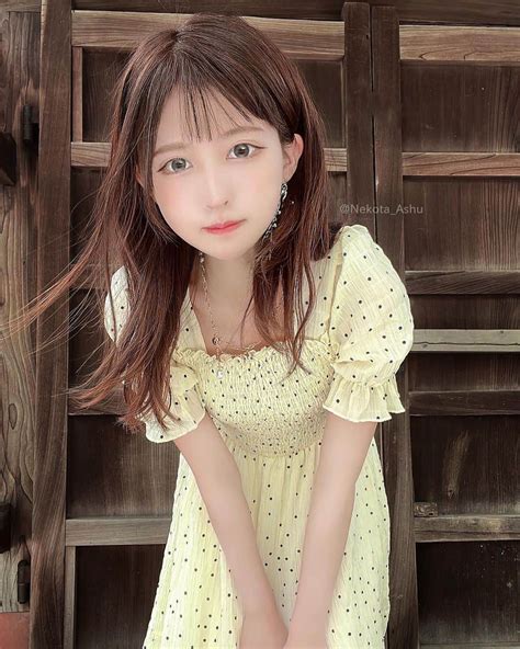 猫田あしゅさんのインスタグラム写真 猫田あしゅinstagram 「シアー生地が涼しげで夏っぽい🌻 Sheer Dot Long One Piece‬ バルーンスリーブとふんわり