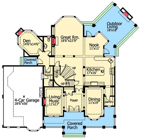 Living In Grandeur First Floor Plan SDL Custom Homes