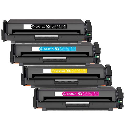 Compatible HP 131X Black and HP131A Color Toner Cartridge Combo BK/C/M ...
