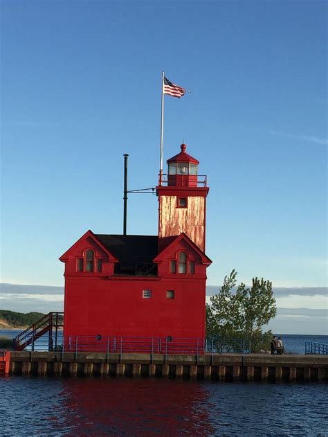 Lake Michigan At Holland State Park Mi Lake Lighthouse Beautiful Lighthouse Holland Michigan