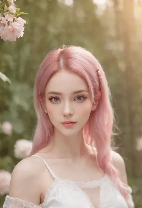 Naked Year Old School Girl Holdings Books Full Body Cute Baby Face Yellow And Purple Hair