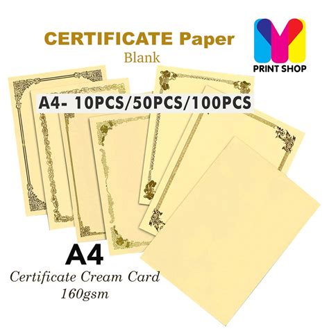 kertas sijil certificate paper  printing blank paper kertas