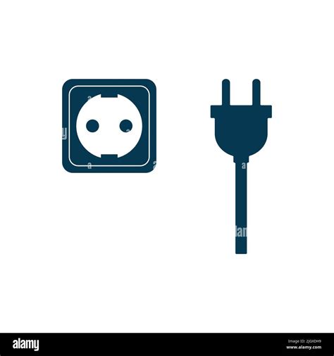 Icono De Conector El Ctrico Vector Aislado Sobre Fondo Blanco Icono De