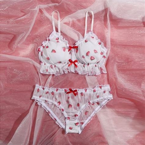 Sexy Print Perspective Lace Erotic Lingerie Set Power Day Sale