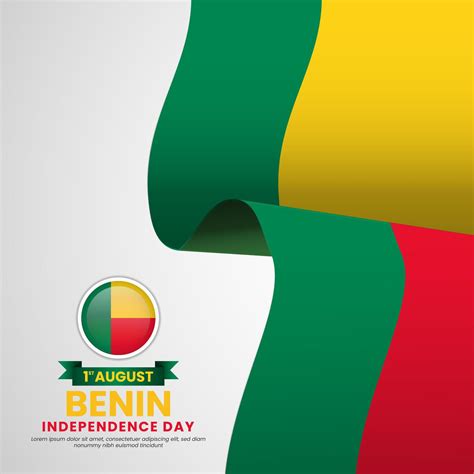 Benin Independence Day Celebration - August 1 67761900 Vector Art at