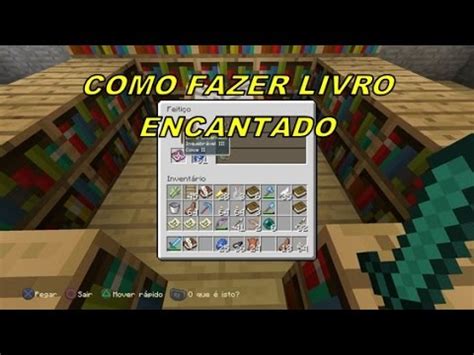 MINECRAFT Como Fazer Livro Encantado e pra que serve - YouTube