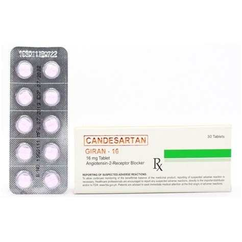 GIRAN 16 Candesartan Cilexetil 16mg Tablet 1 S Price In The Philippines